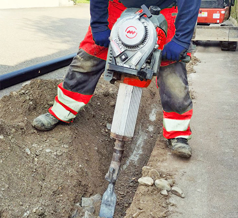 Strassenbau Kabelbau